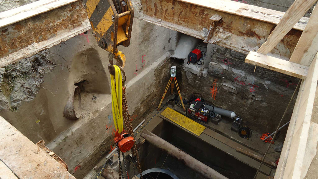 Winterthur. Vermessung Baugrube Deformation. ING PLUS