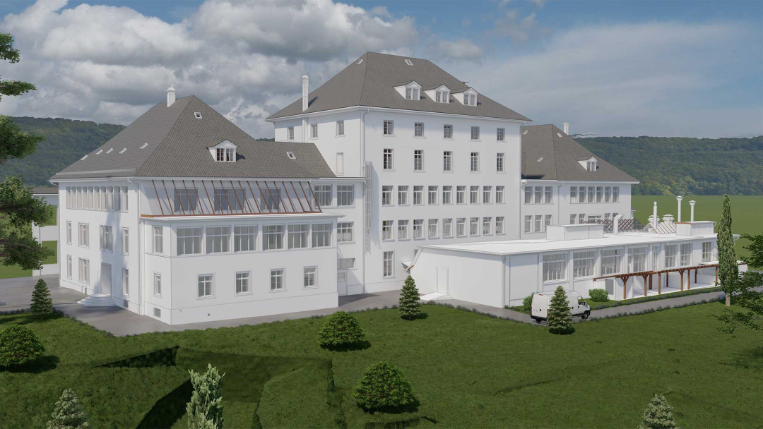 Frauenfeld. Gebäudeaufnahme Walzmühlehaus. 3D-Modell. ING PLUS