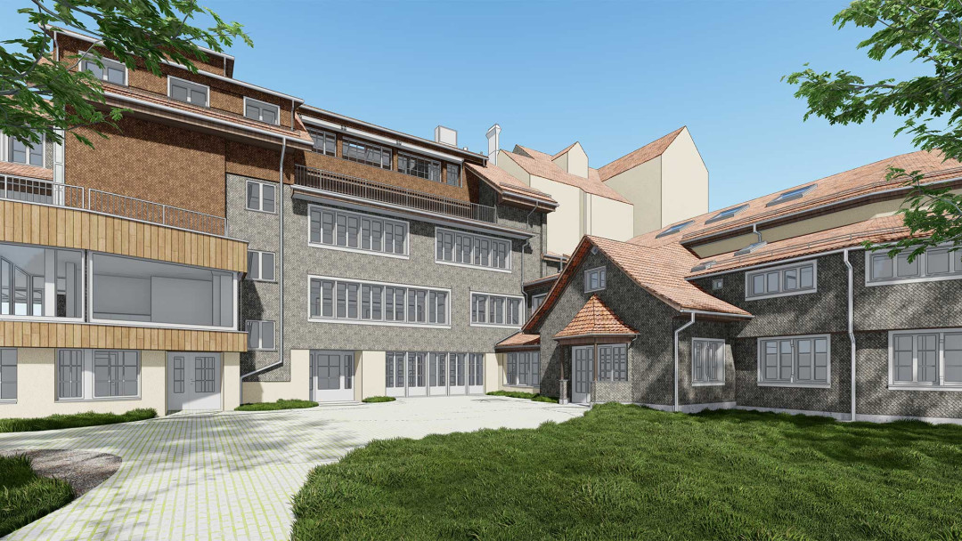 Unterägeri. Bosshard Schule. 3D-BIM-Modellierung. ING PLUS