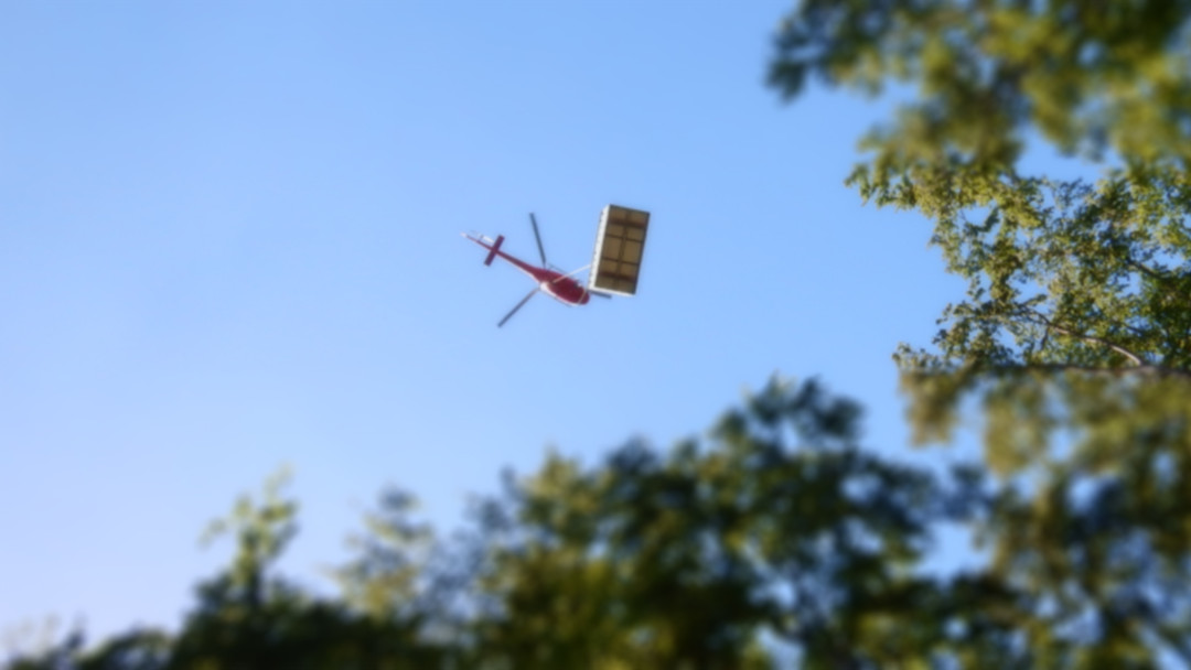 Endmontage per Helikopter. ING PLUS